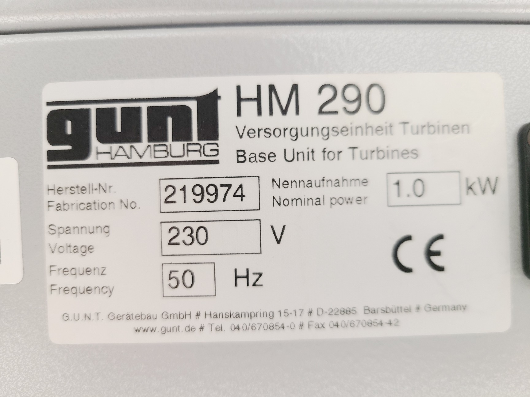 Image of Lot of 7 x GUNT HM290 Turbine Base Units Spares/Repair 