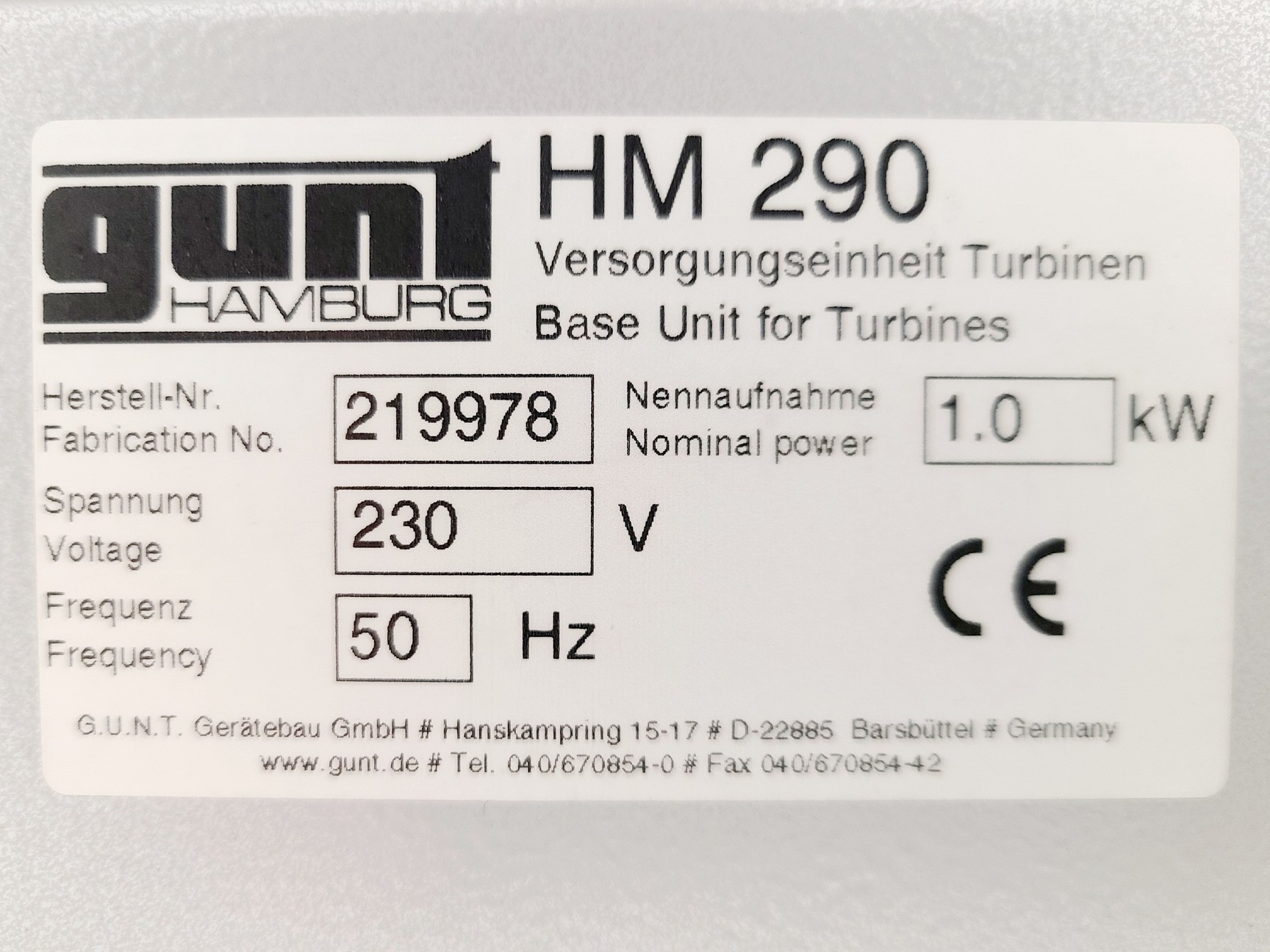 Image of Lot of 7 x GUNT HM290 Turbine Base Units Spares/Repair 