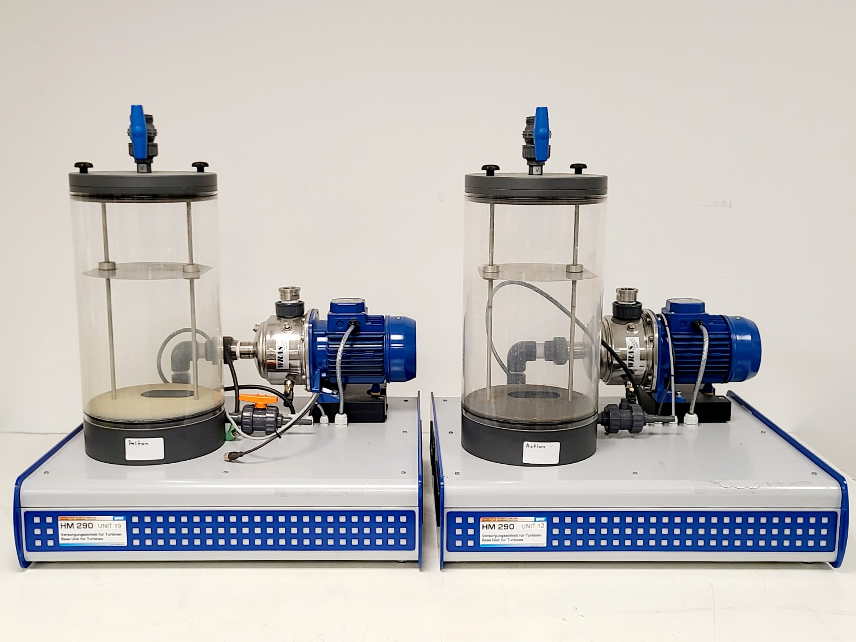 Image of Lot of 7 x GUNT HM290 Turbine Base Units Spares/Repair 