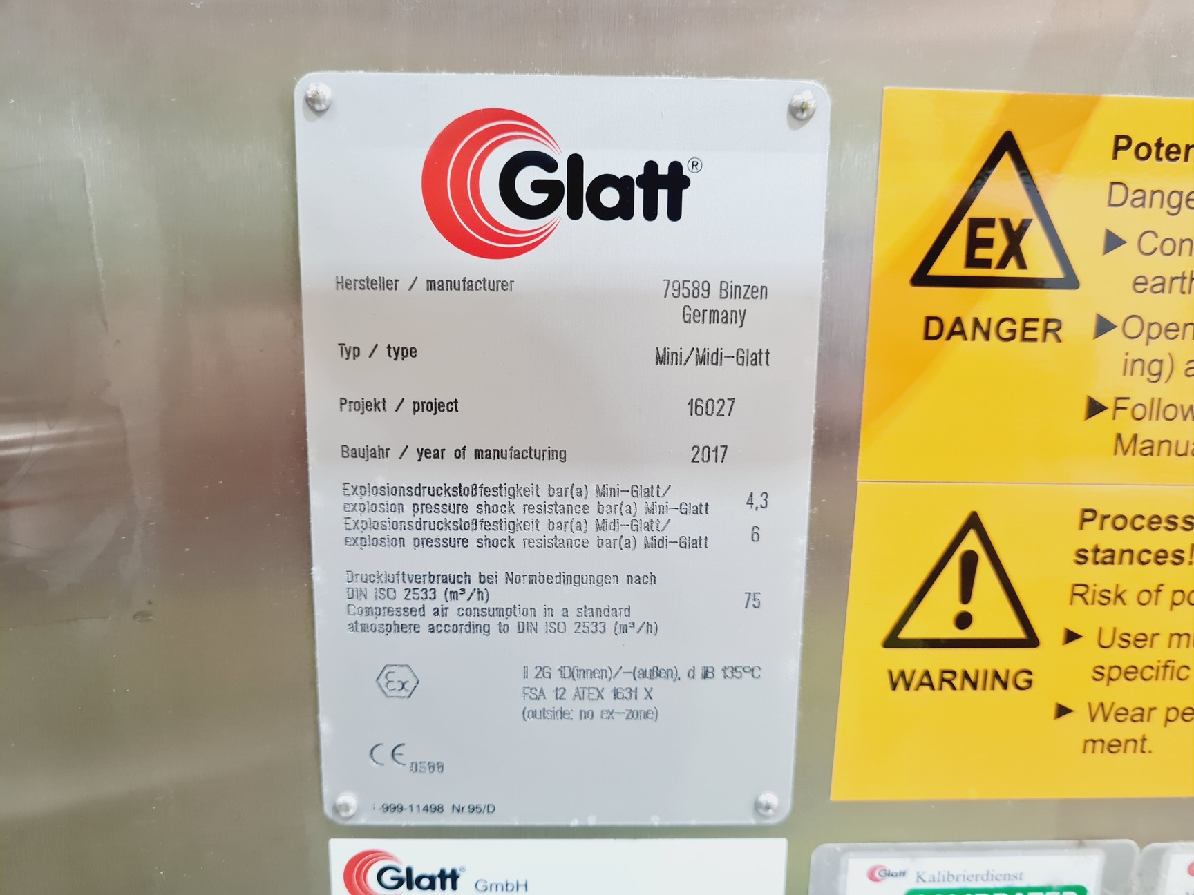 Image of Glatt Mini/Midi Glatt Fluid Bed Dryer with Solo Containment