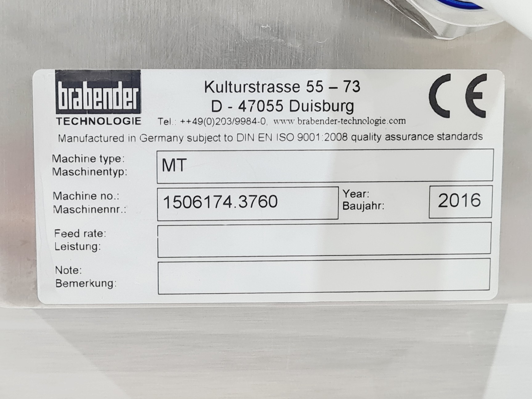 Image of Brabender Side Feeder - MT-S HYD - 629375.016 