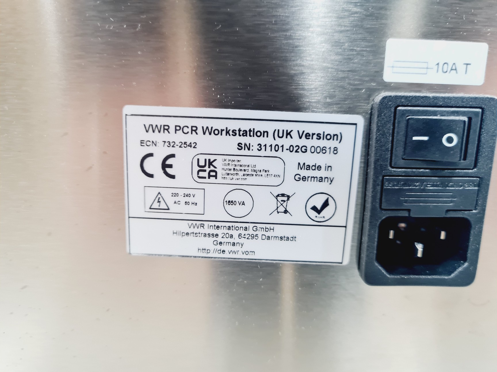 Image of VWR PCR Workstation - 732-2541 UV Lab