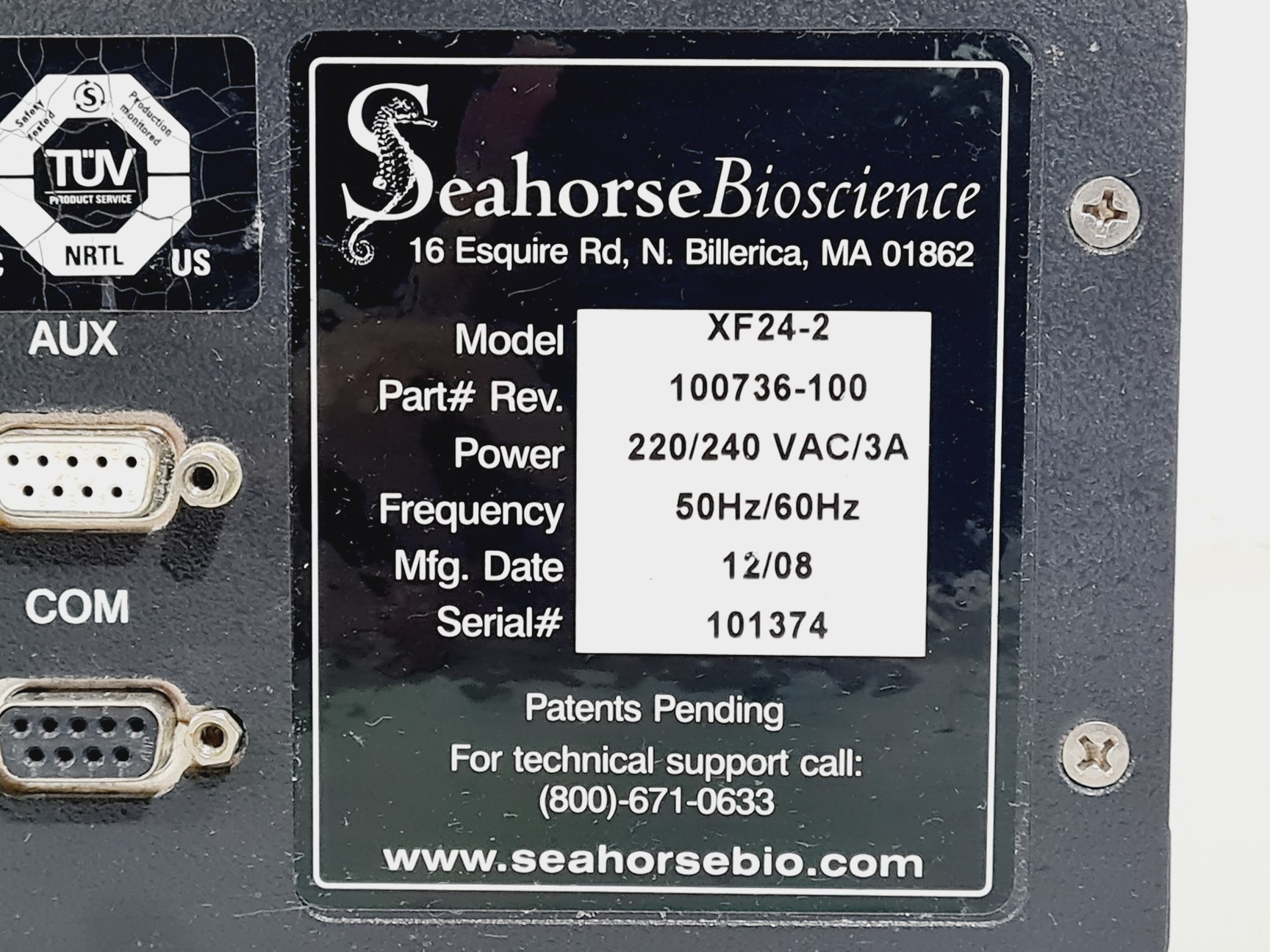Image of Seahorse Bioscience XF24 Extracellular Flux Analyzer Model: XF24-2 with Monitor 