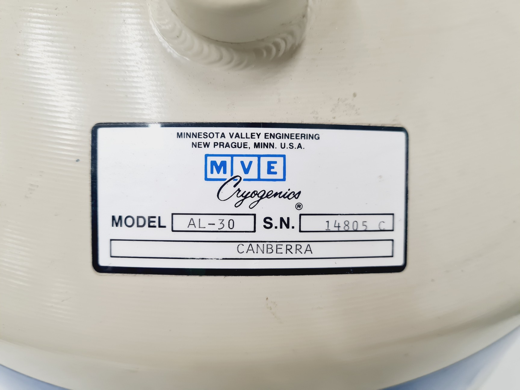 Image of Canberra AL-30 Nitrogen Dewar