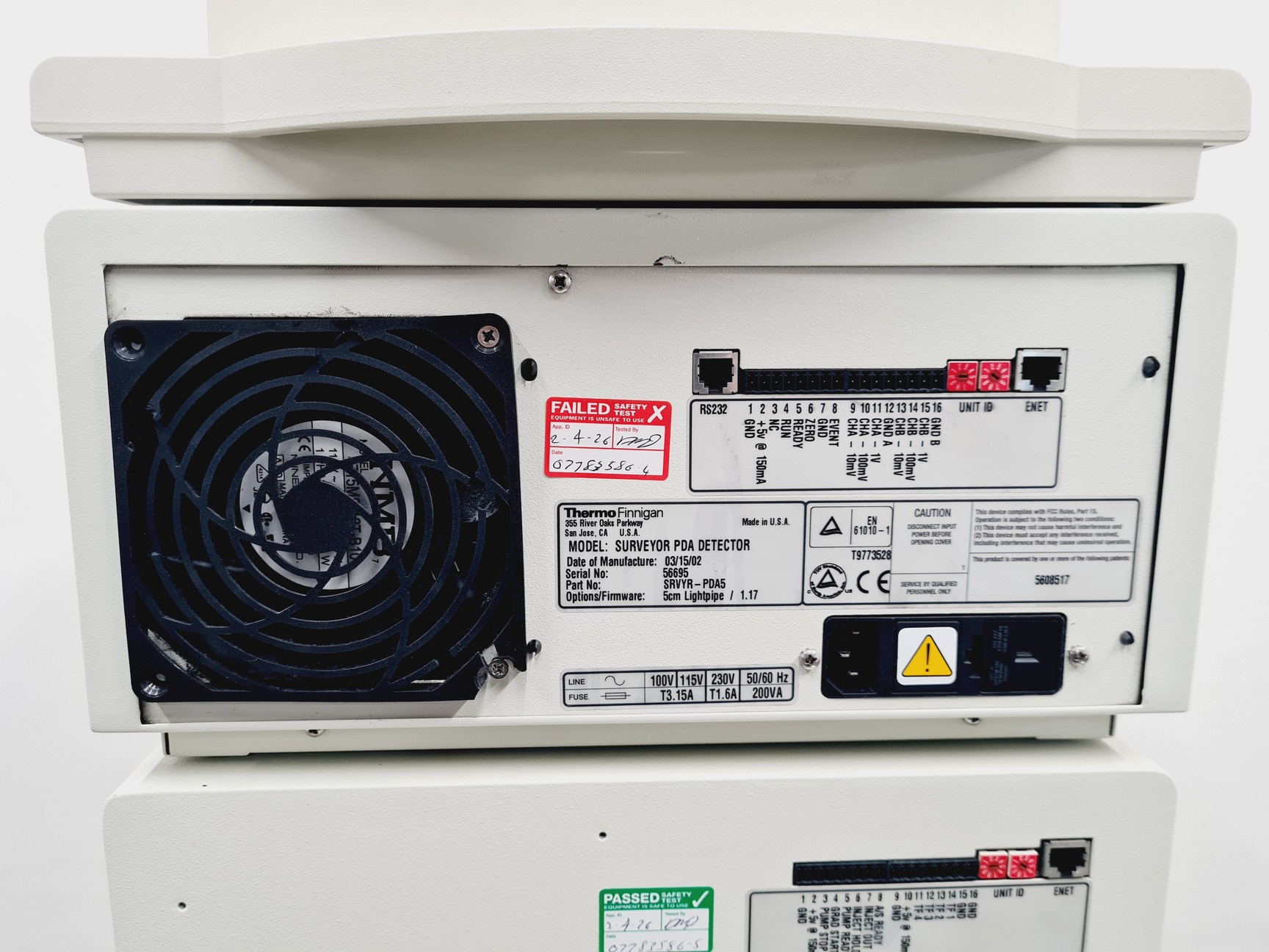 Image of Thermo Finnigan Surveyor PDA Detector, Autosampler, LC Pump