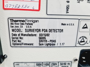 Thumbnail image of Thermo Finnigan Surveyor PDA Detector, Autosampler, LC Pump