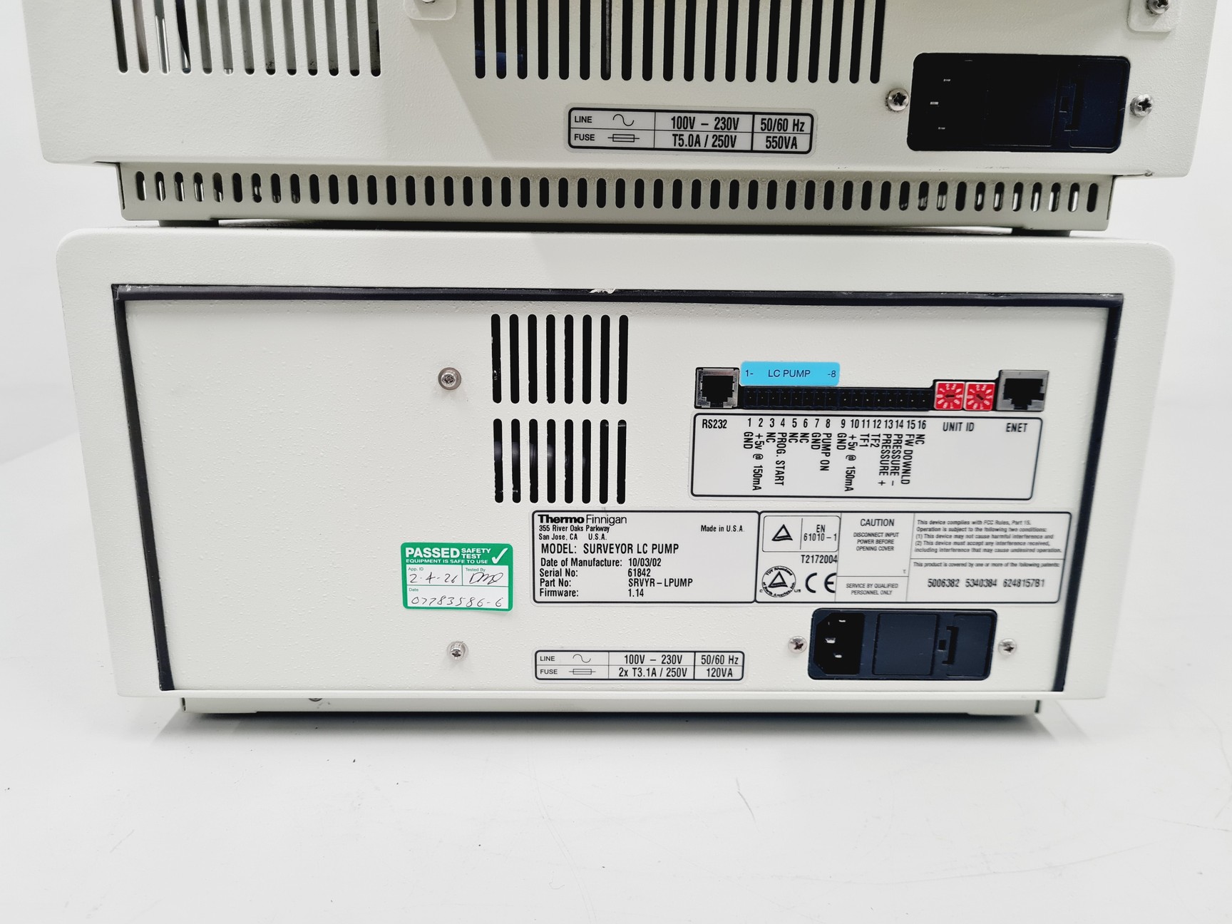 Image of Thermo Finnigan Surveyor PDA Detector, Autosampler, LC Pump