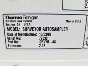 Thumbnail image of Thermo Finnigan Surveyor PDA Detector, Autosampler, LC Pump