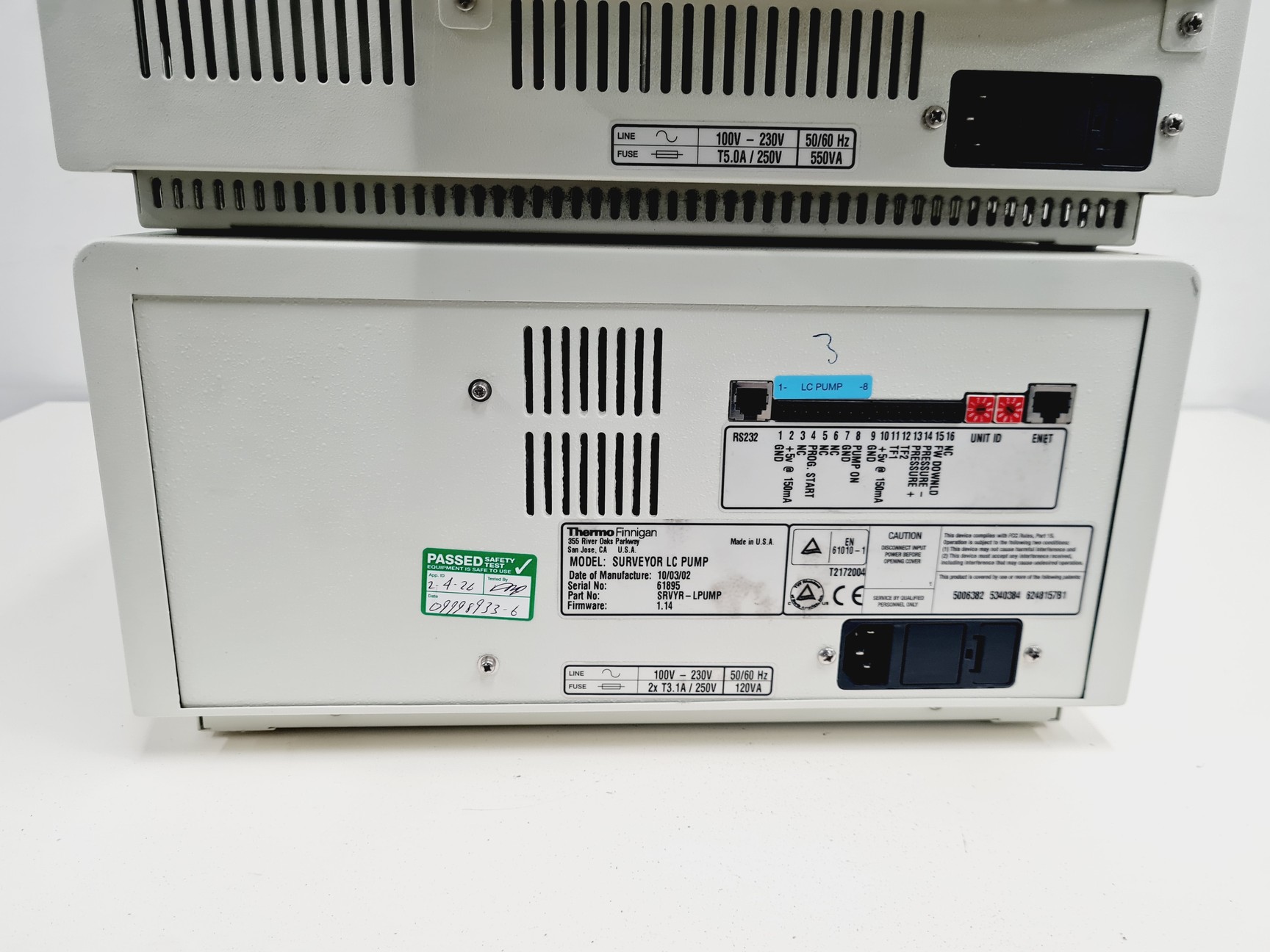 Image of Thermo Finnigan Surveyor PDA Detector, Autosampler, LC Pump