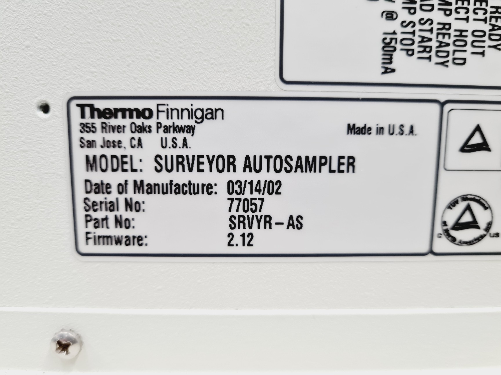 Image of Thermo Finnigan Surveyor PDA Detector, Autosampler, LC Pump HPLC System