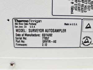 Thumbnail image of Thermo Finnigan Surveyor PDA Detector, Autosampler, LC Pump HPLC System