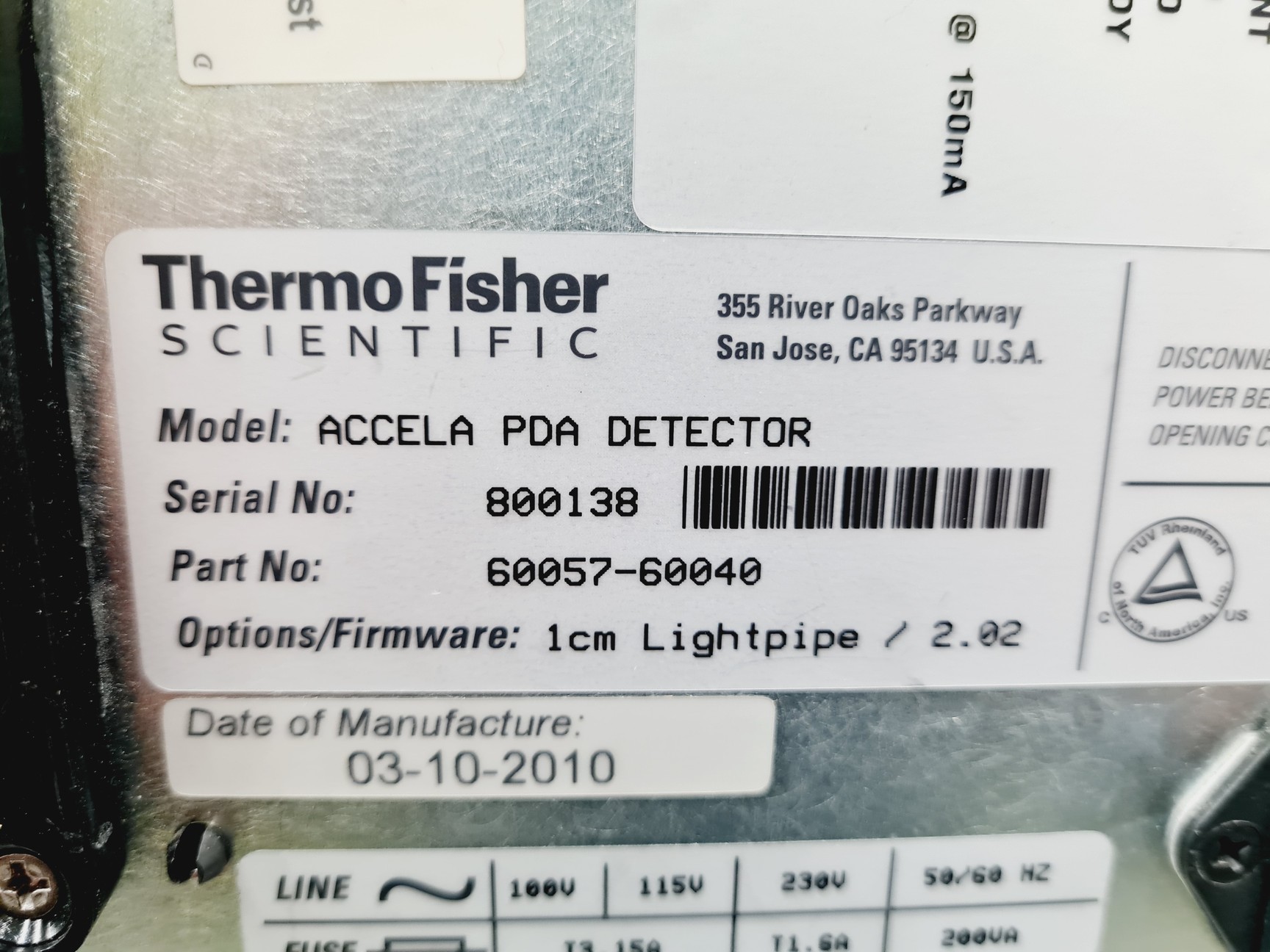 Image of Thermo Scientific Accela PDA Detector, Autosampler, Pump HPLC System