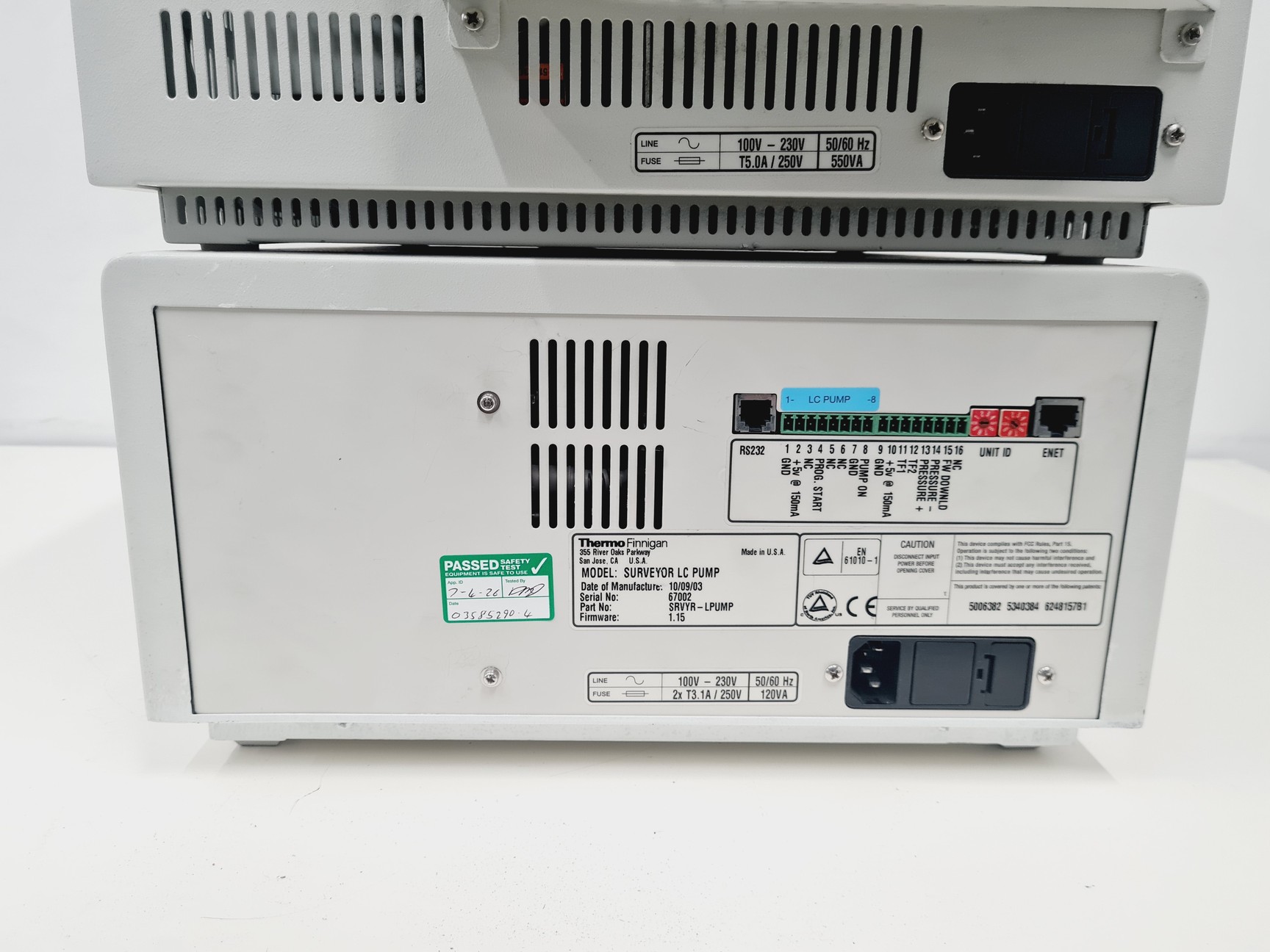 Image of Thermo Finnigan Surveyor Autosampler & LC Pump HPLC System Lab