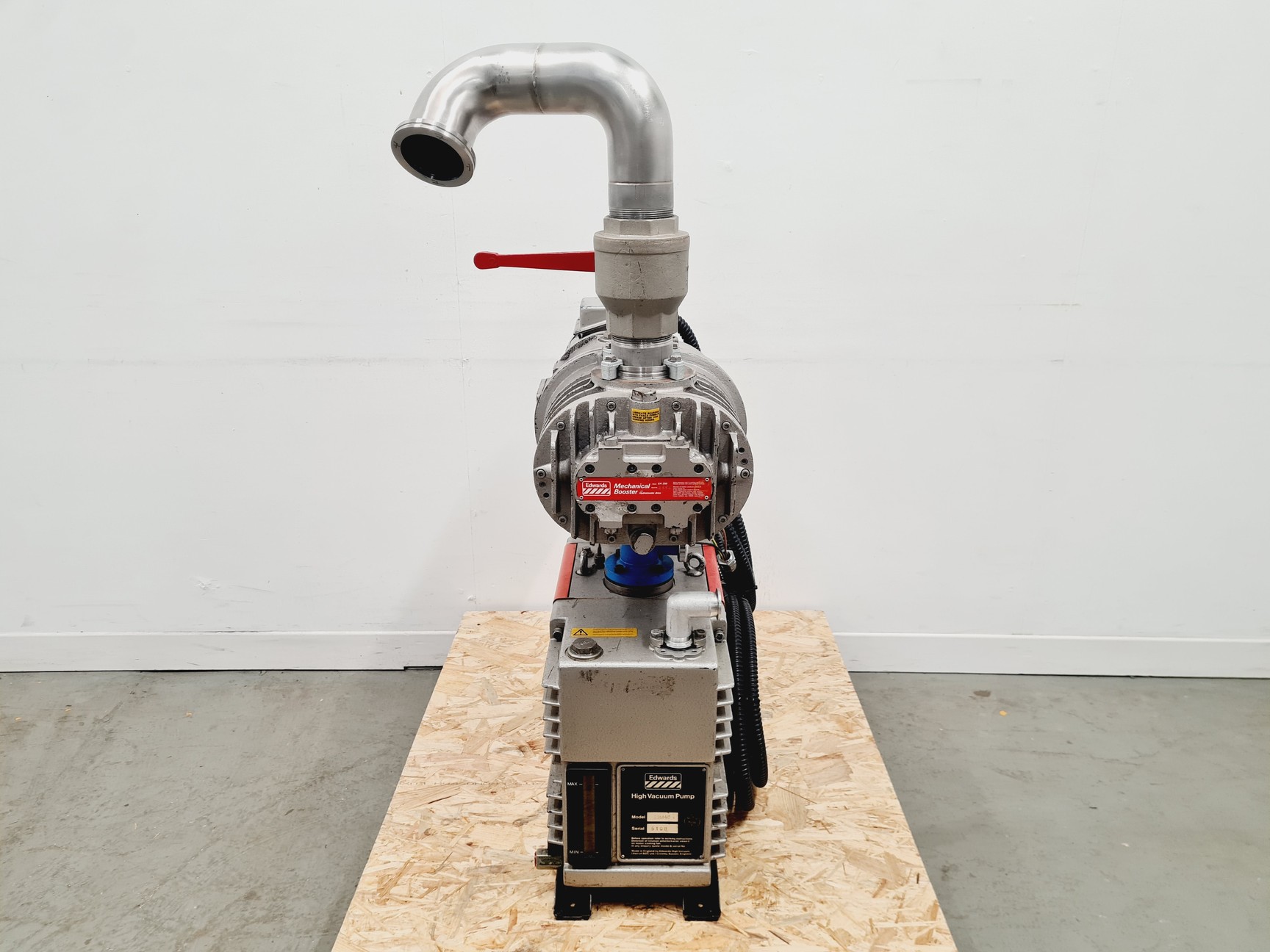 Image of Edwards 40 Two Stage Rotary Vane Vacuum Pump + Edwards EH 250 Mechanical Booster