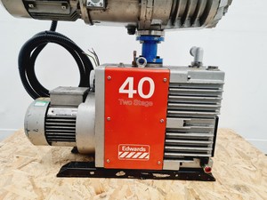 Thumbnail image of Edwards 40 Two Stage Rotary Vane Vacuum Pump + Edwards EH 250 Mechanical Booster