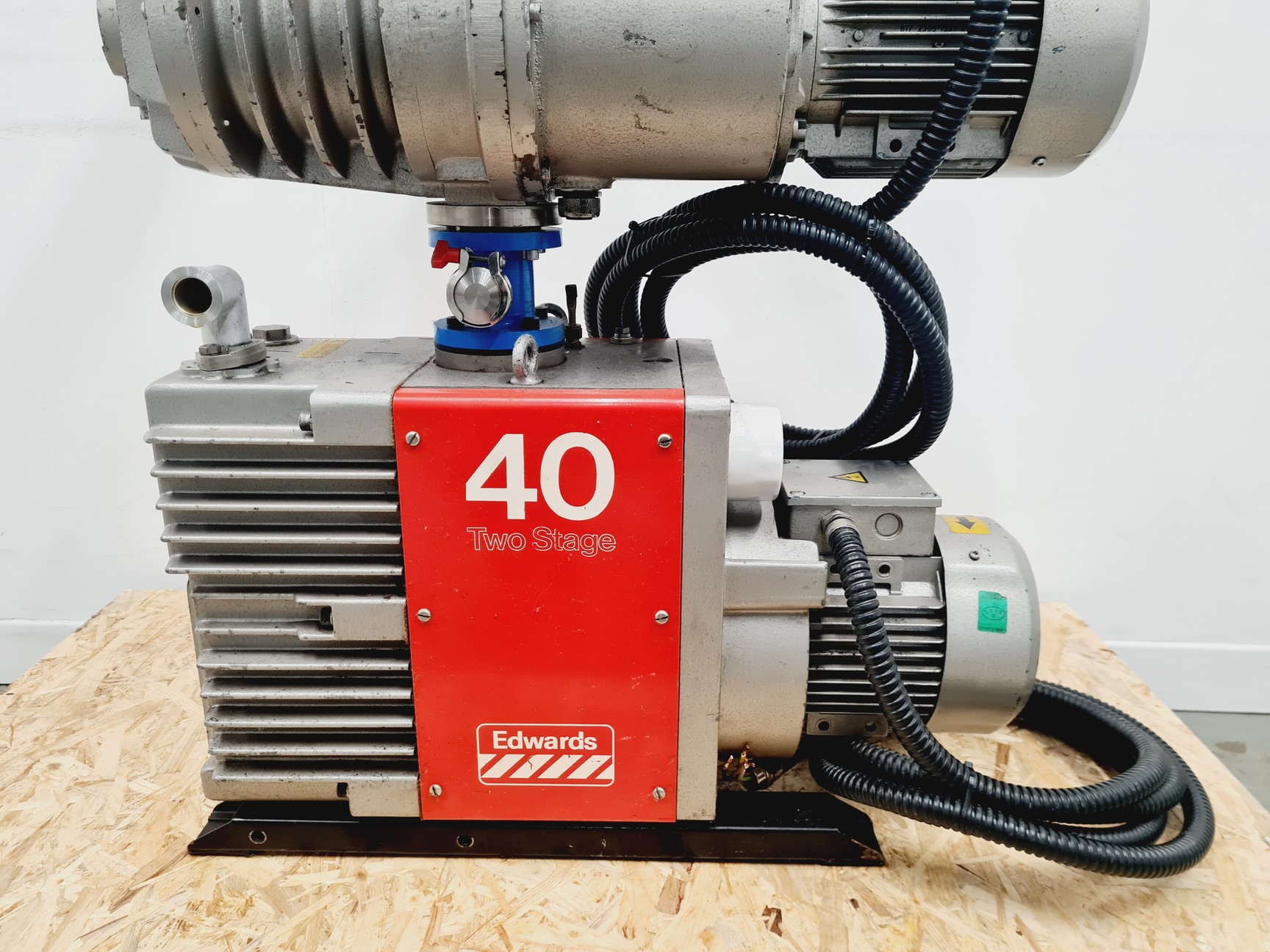 Image of Edwards 40 Two Stage Rotary Vane Vacuum Pump + Edwards EH 250 Mechanical Booster