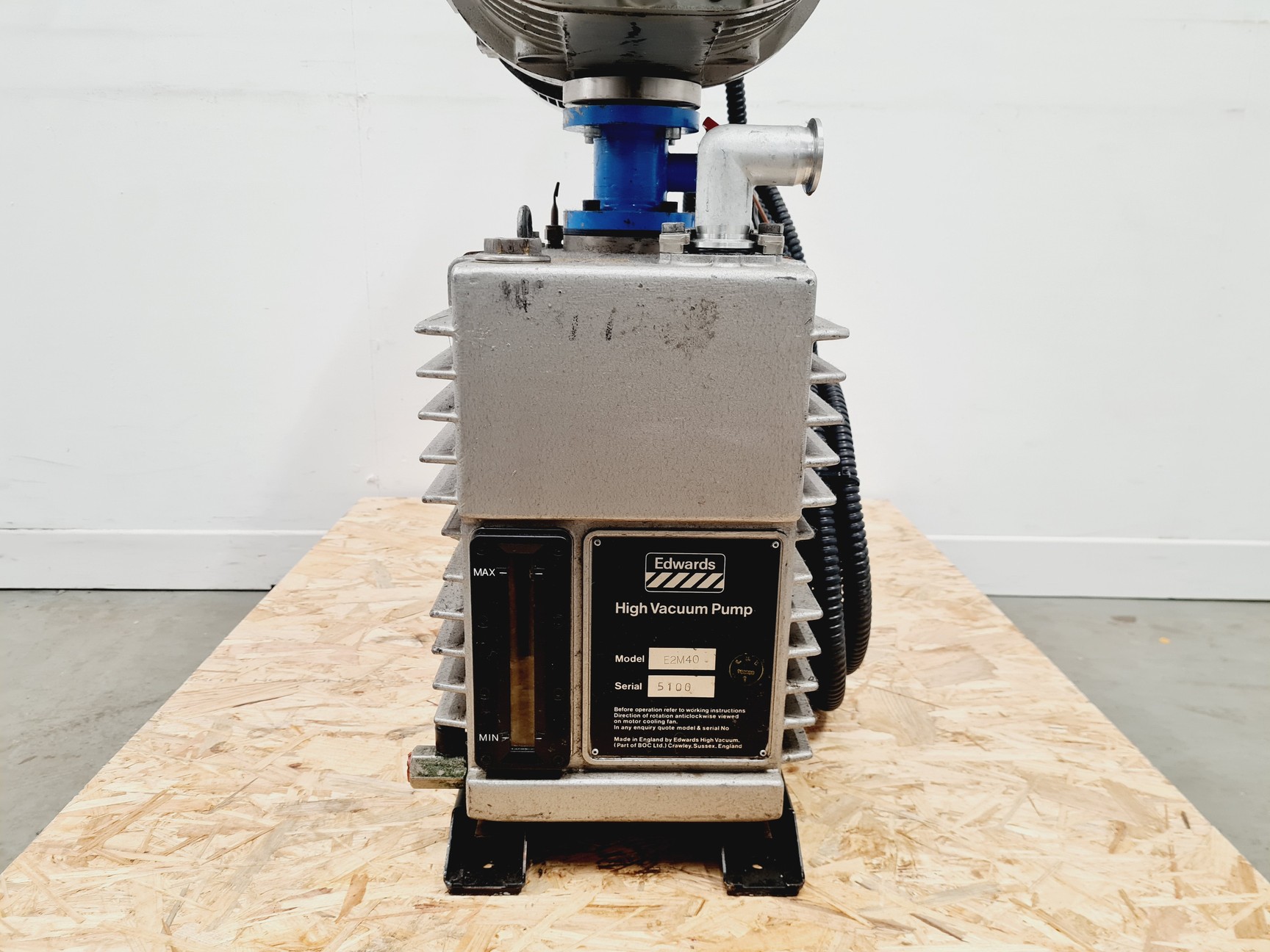 Image of Edwards 40 Two Stage Rotary Vane Vacuum Pump + Edwards EH 250 Mechanical Booster