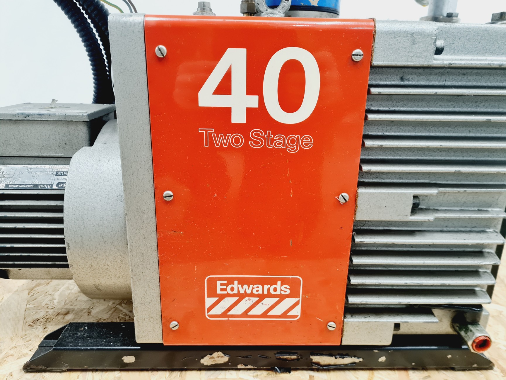 Image of Edwards 40 Two Stage Rotary Vane Vacuum Pump + Edwards EH 250 Mechanical Booster