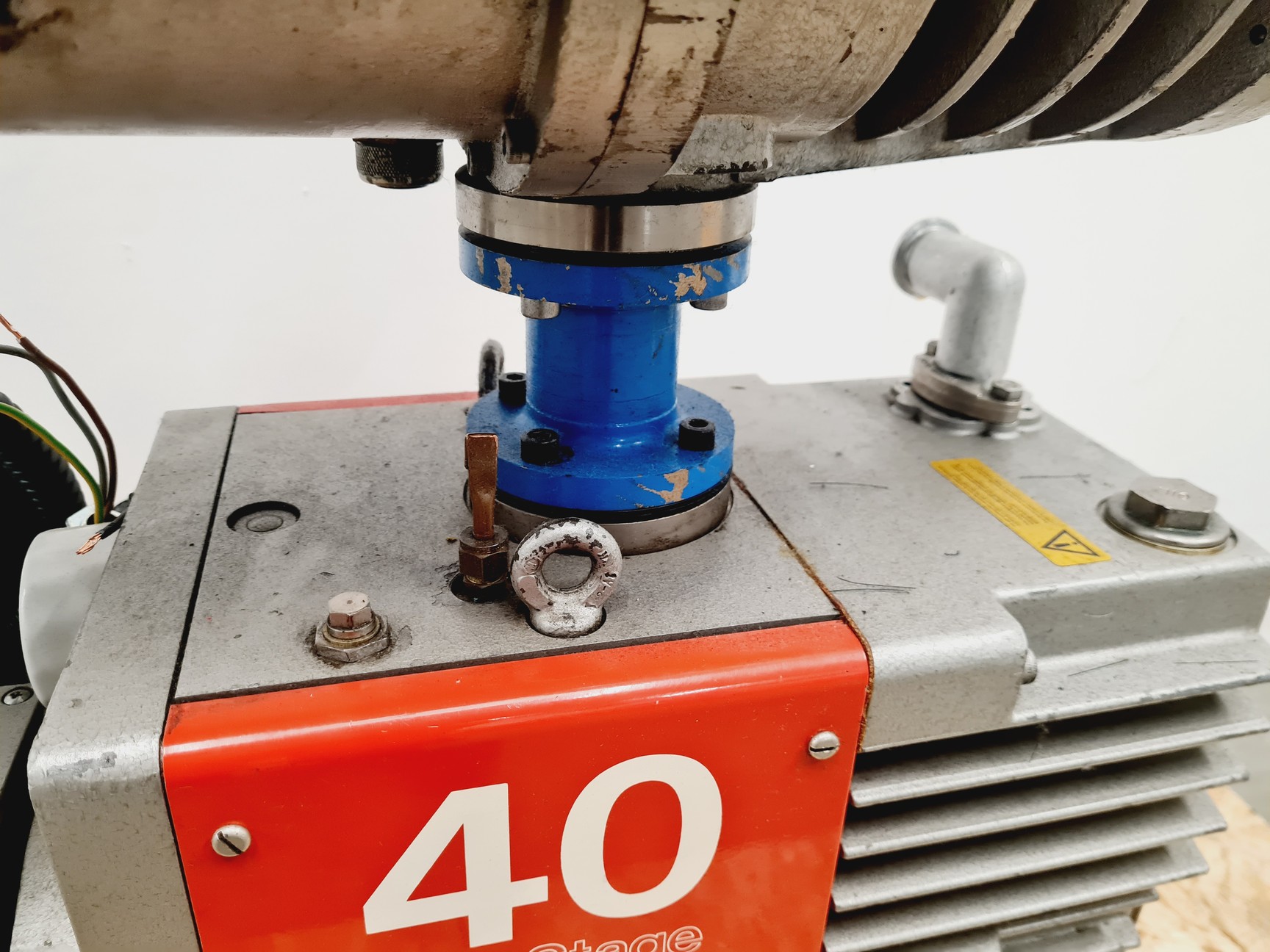 Image of Edwards 40 Two Stage Rotary Vane Vacuum Pump + Edwards EH 250 Mechanical Booster