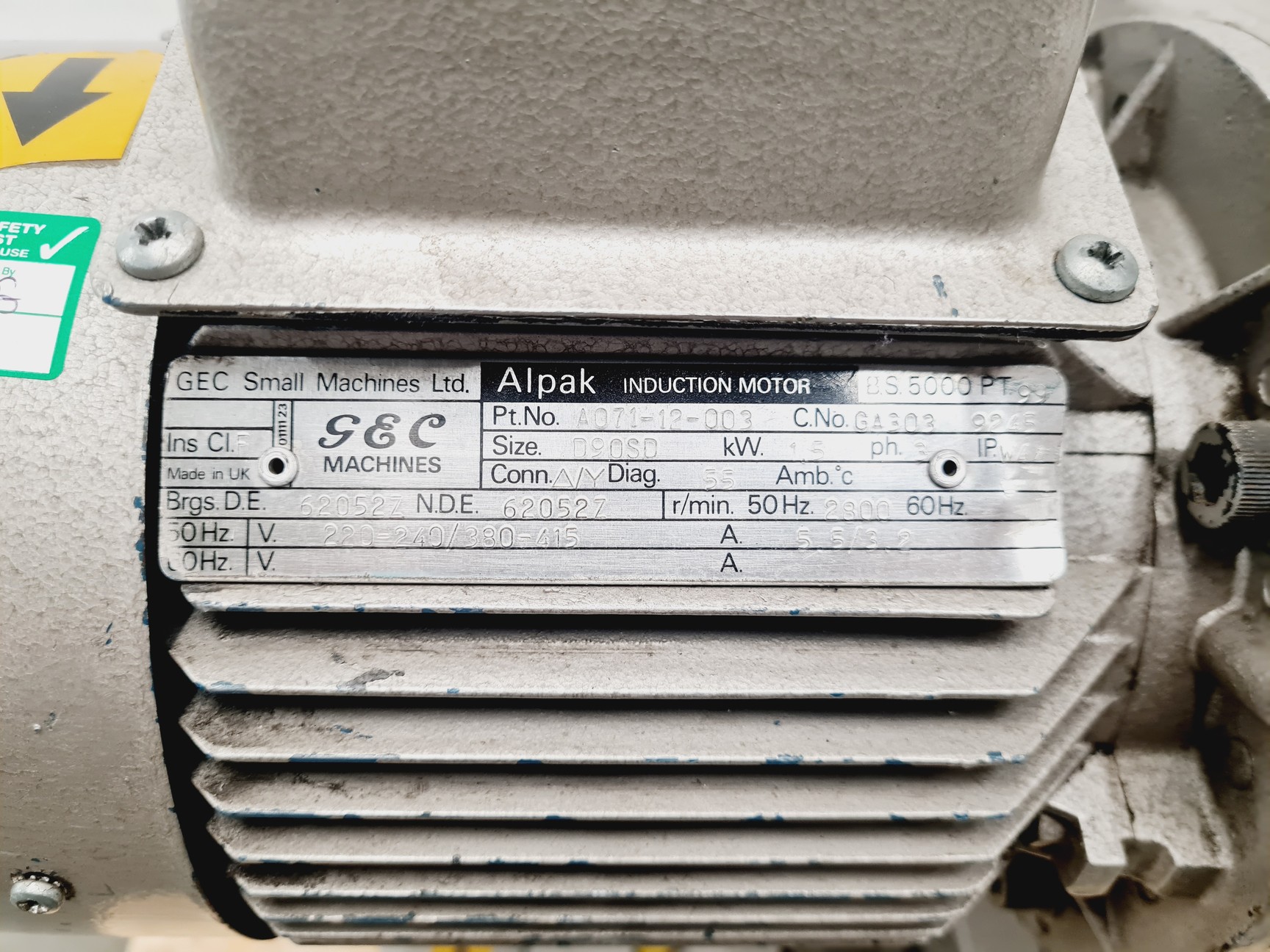 Image of Edwards 40 Two Stage Rotary Vane Vacuum Pump + Edwards EH 250 Mechanical Booster