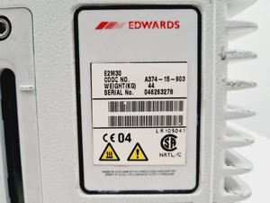 Thumbnail image of Edwards 30 E2M30 Rotary Vane Dual Stage Vacuum Pump