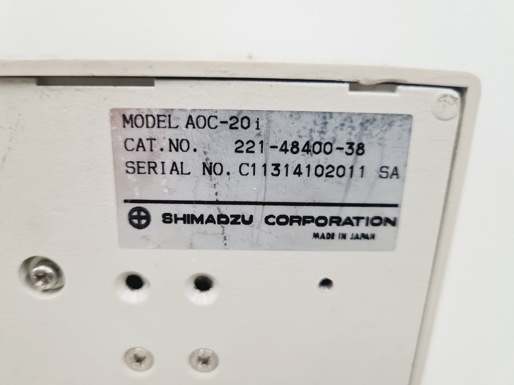 Image of Shimadzu GC-2010 Gas Chromatograph with Shimadzu A0C-20i Auto Injector