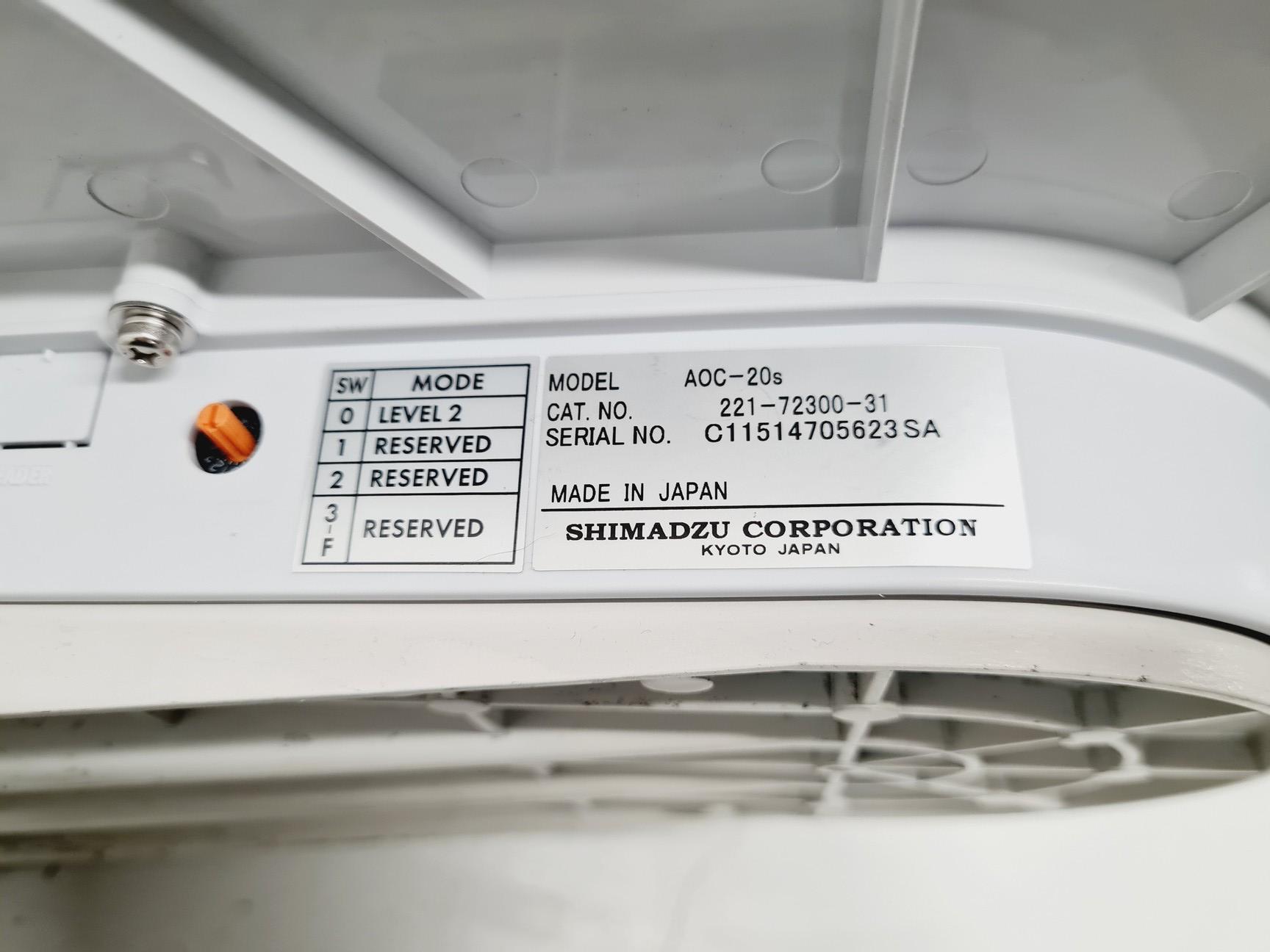 Image of Shimadzu GC-2010 Plus Gas Chromatograph with Shimadzu AOC-20S Autosampler 