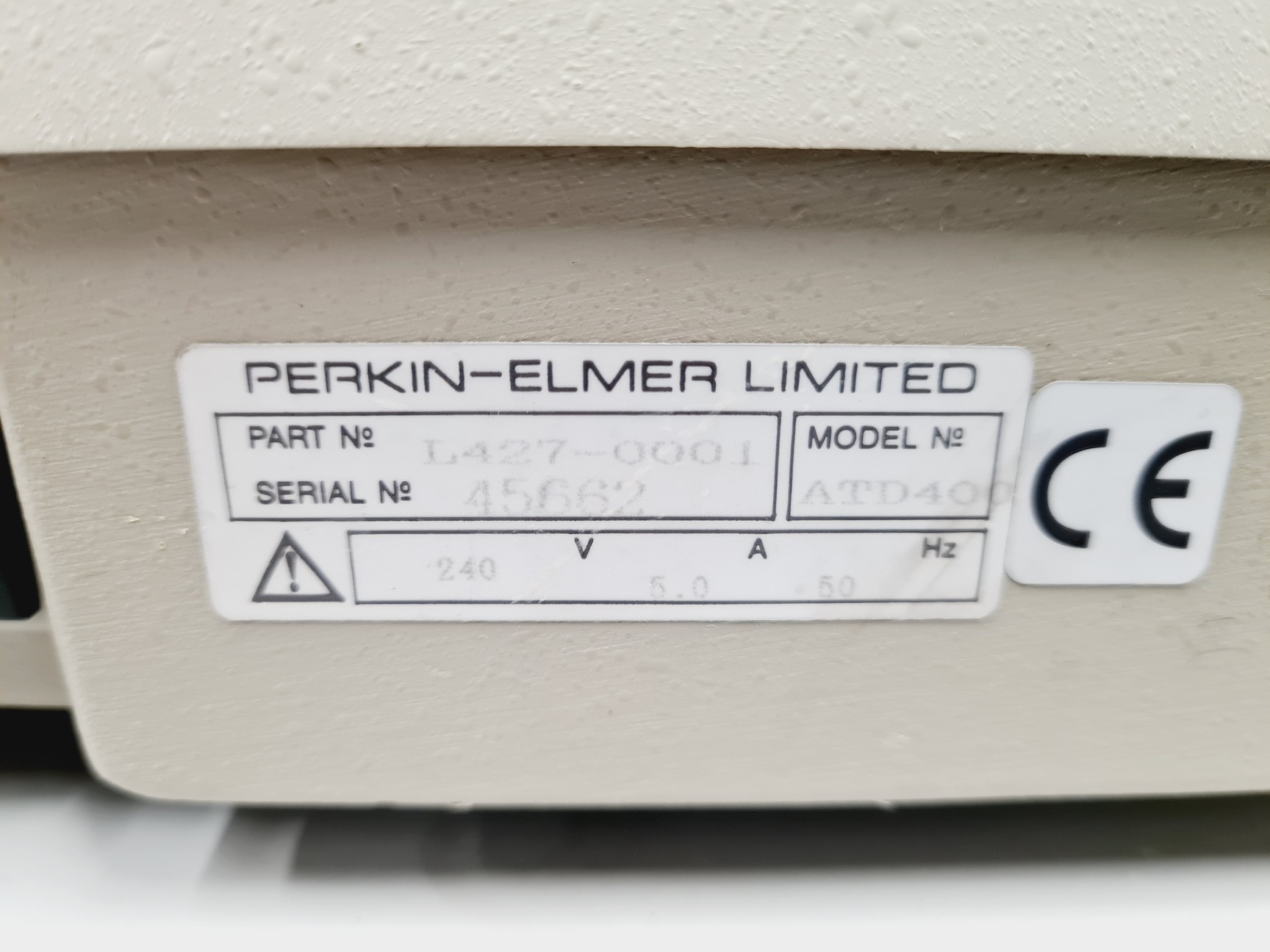 Image of Perkin Elmer ATD 400 Automatic Thermal Desorption System