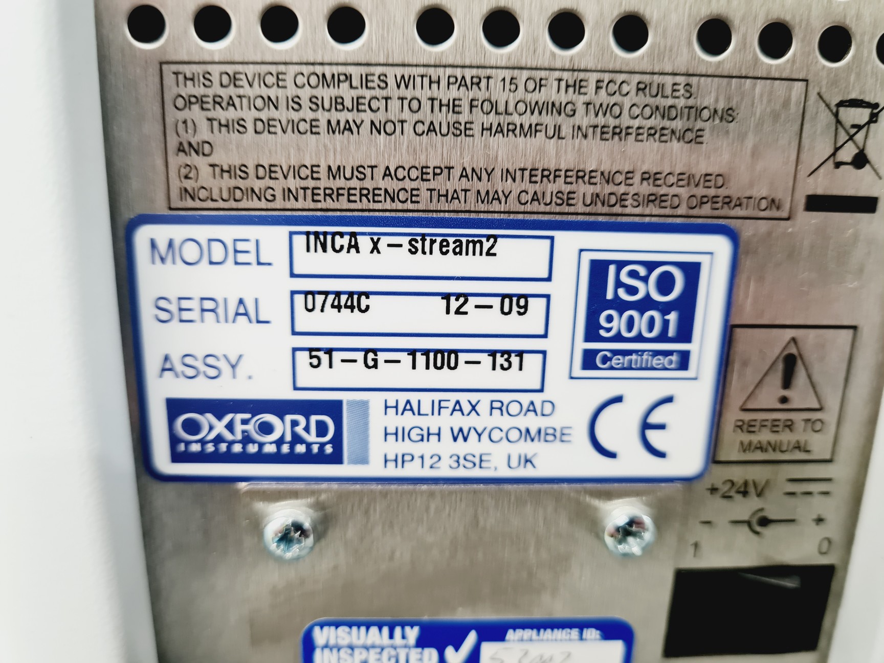 Image of Hitachi S-2600N Scanning Electron Microscope + Oxford X-Max 50 mm2 Inca detector