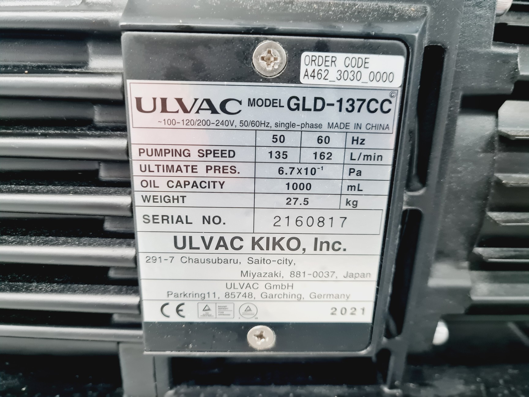 Image of Hitachi S-2600N Scanning Electron Microscope + Oxford X-Max 50 mm2 Inca detector