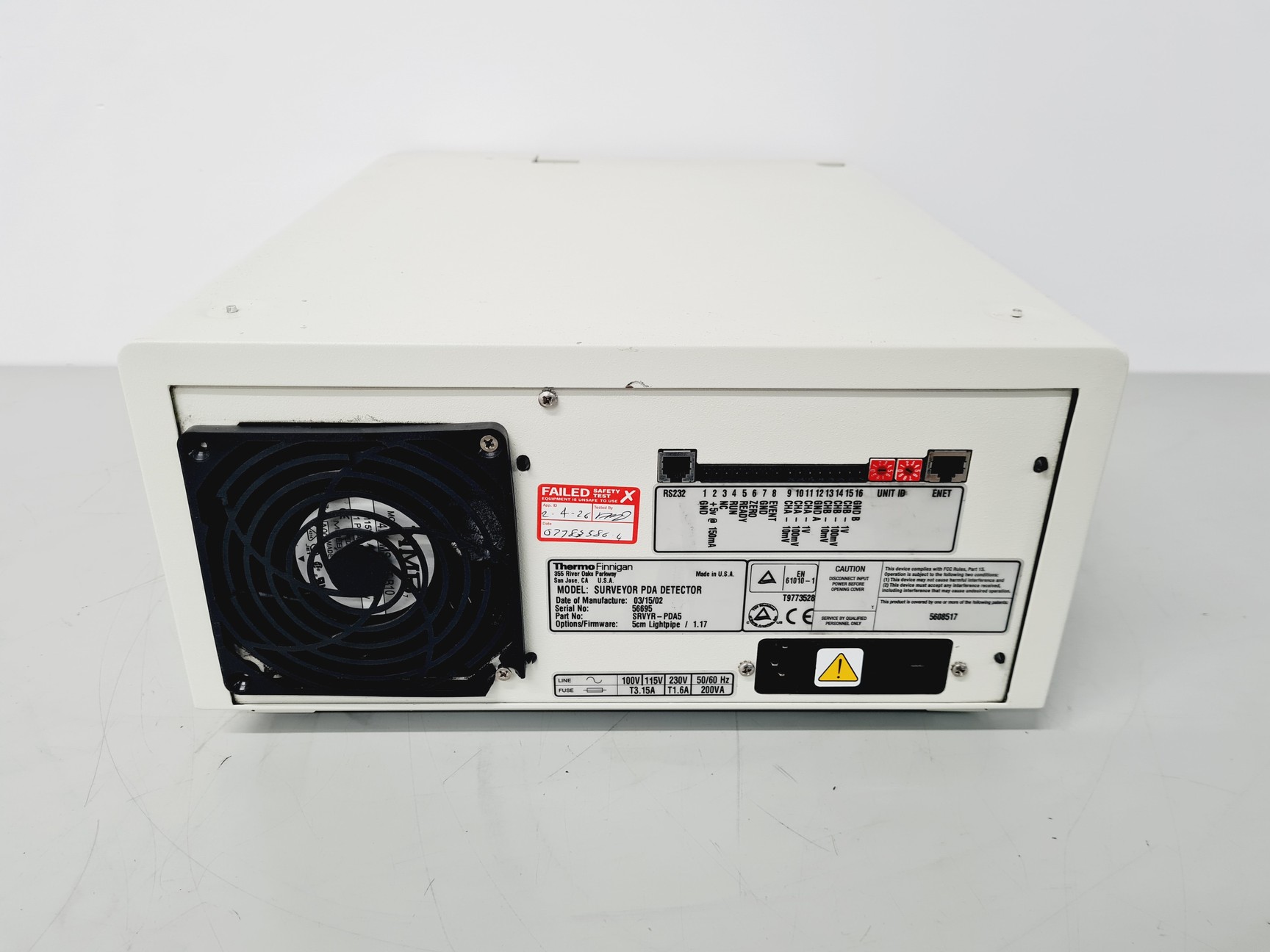 Image of Thermo Finnigan Surveyor PDA Detector Spares/Repair Lab