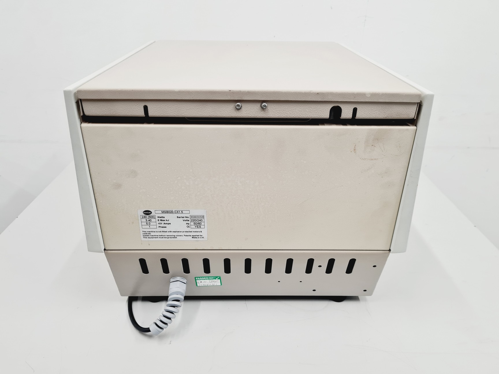 Image of MSE Sanyo Centaur 2 MSB020.CX1.5 Centrifuge