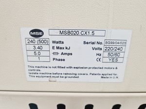 Thumbnail image of MSE Sanyo Centaur 2 MSB020.CX1.5 Centrifuge