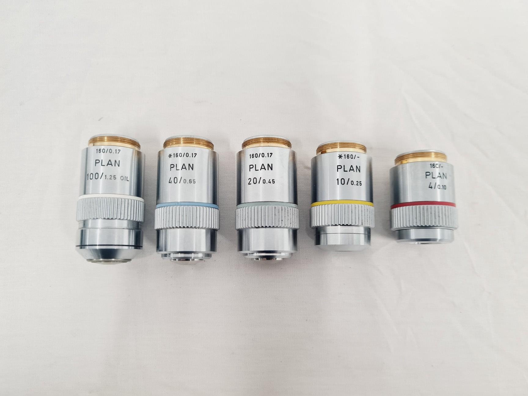 Image of Leitz Laborlux S Microscope 020-505.030 with 5 x Objectives