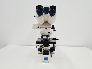 Image of Carl Zeiss Axioskop 50 w/ HBO 50 & 4 x Objectives 10/16/40/100x NEOFLUAR