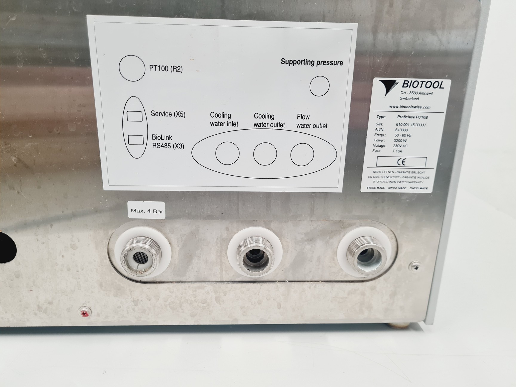 Image of BioTool Proficlave PC10B Benchtop Laboratory Autoclave Lab