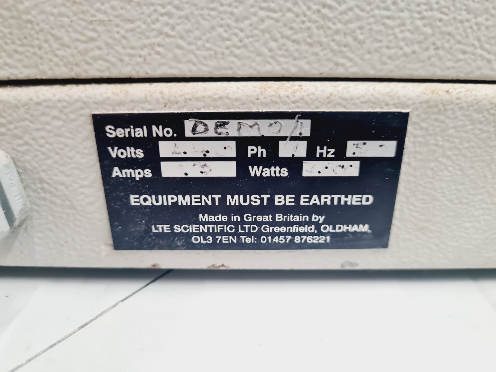 Image of LTE Scientific Falcon 30 Benchtop Laboratory Autoclave Lab