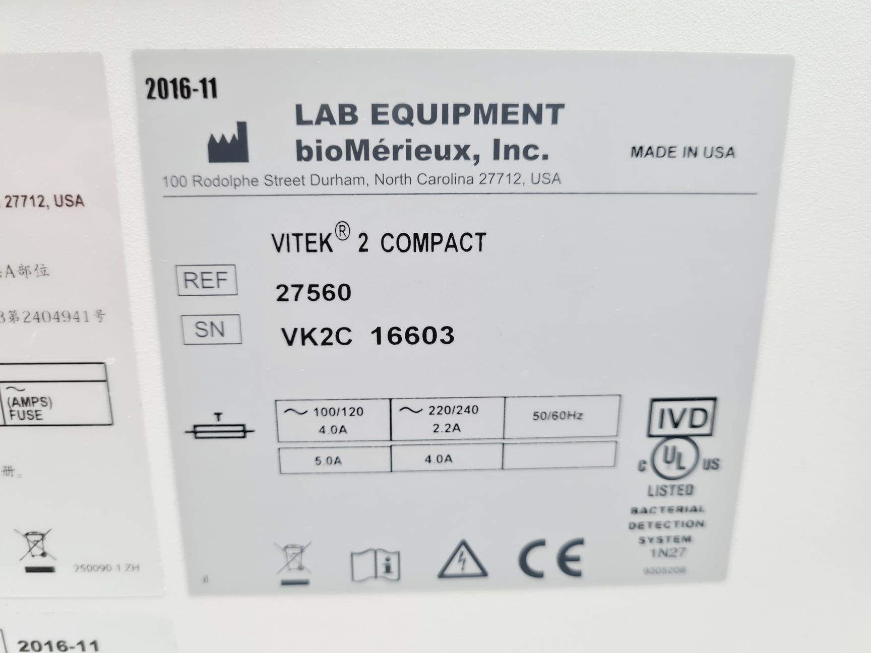 Image of BioMérieux Vitek 2 Compact Microbial Identification & AST System