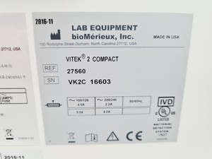 Thumbnail image of BioMérieux Vitek 2 Compact Microbial Identification & AST System