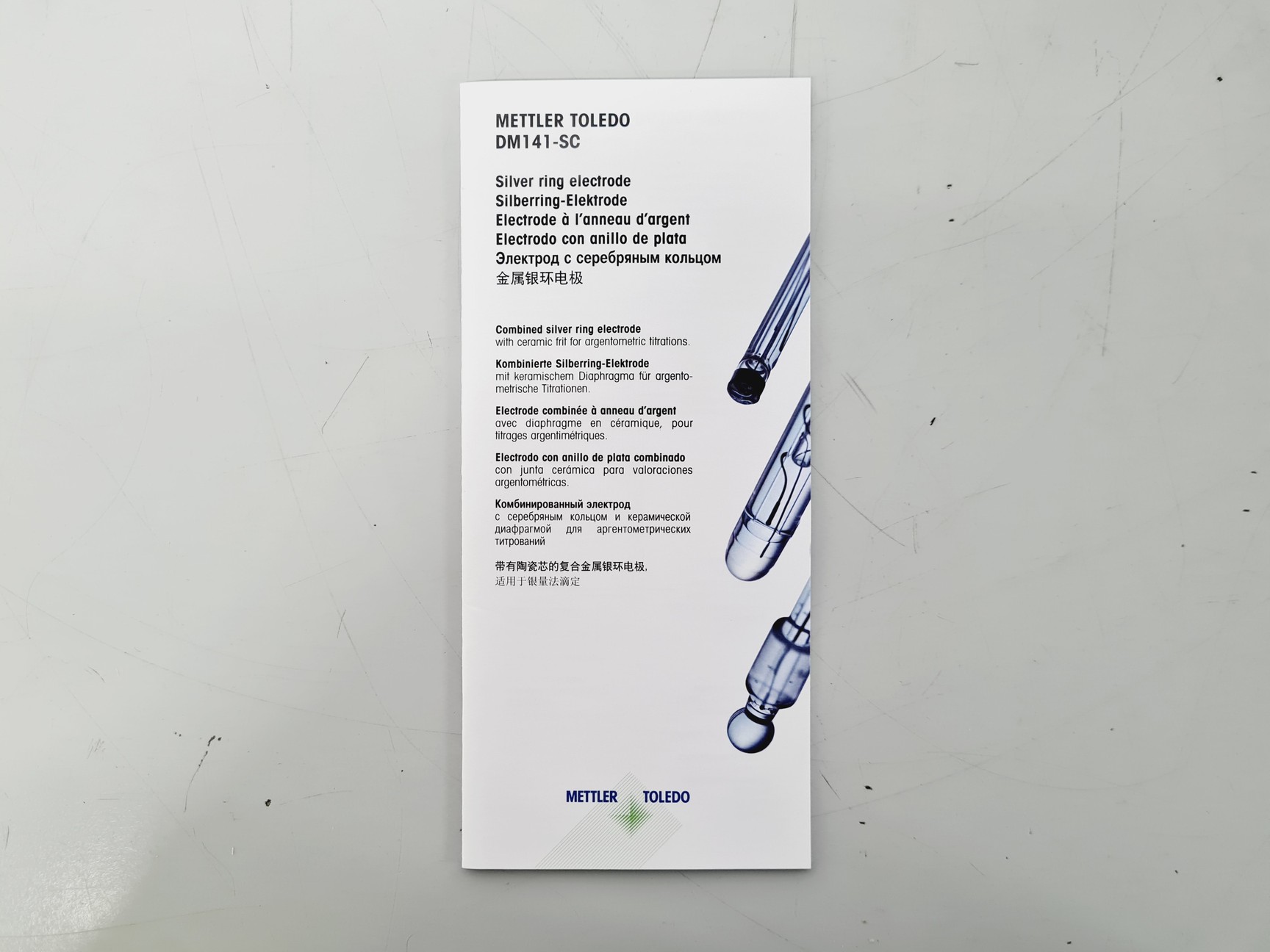 Image of Mettler Toledo DM141-SC Silver Ring Electrode Lab