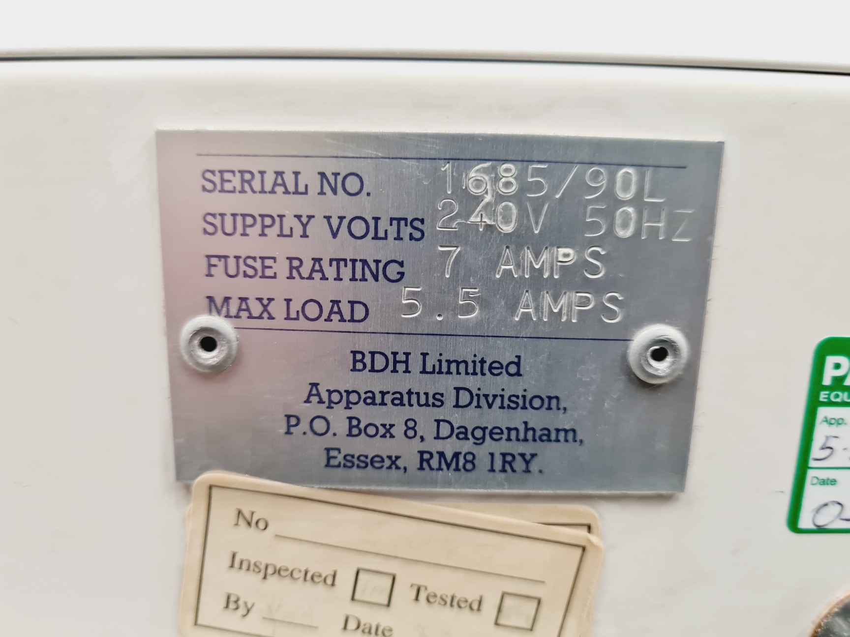Image of BDH Cooled Incubator Lab