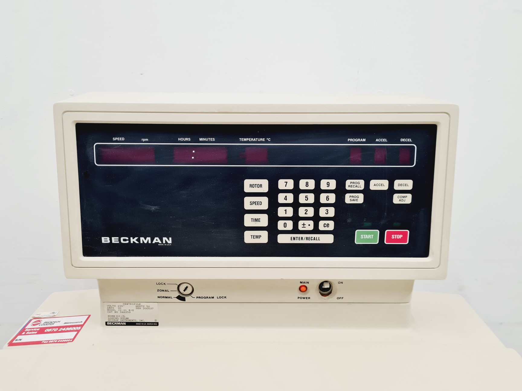 Image of Beckman J2-21 Floor Standing Centrifuge Lab