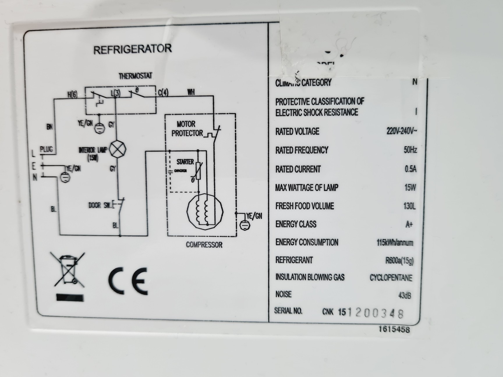 Image of Bio Cold Laboratory Spark Free Interior Fridge