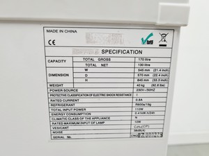 Thumbnail image of Bio Cold Laboratory Spark Free Fridge