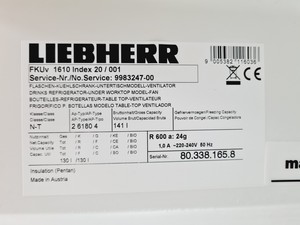 Thumbnail image of Liebherr FKUv 1610 Laboratory Fridge