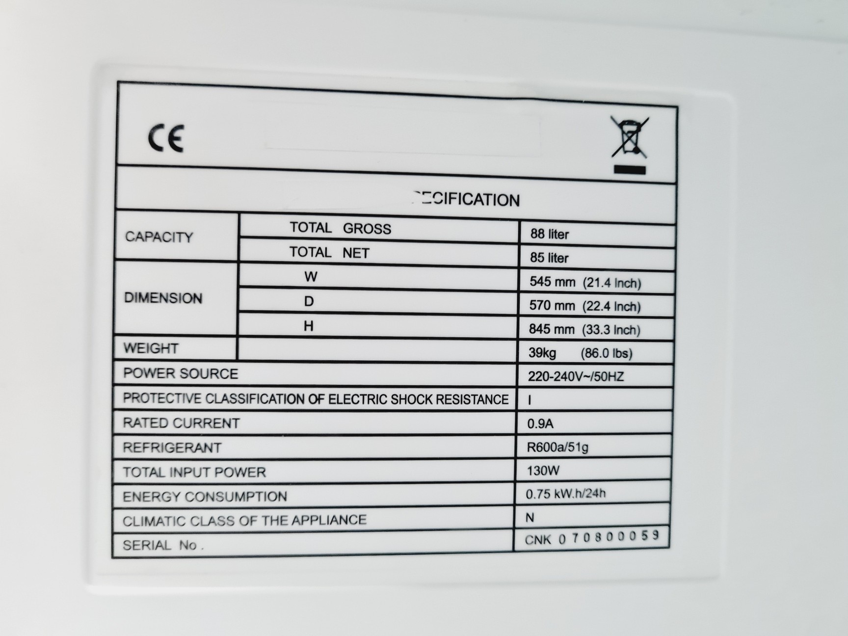 Image of Bio Cold Spark Free Laboratory Freezer