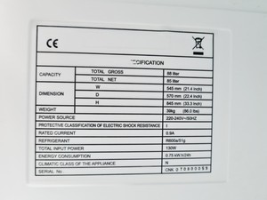 Thumbnail image of Bio Cold Spark Free Laboratory Freezer