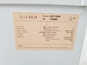 Thumbnail image of Bio Cold BIO170FRS Spark Free Fridge
