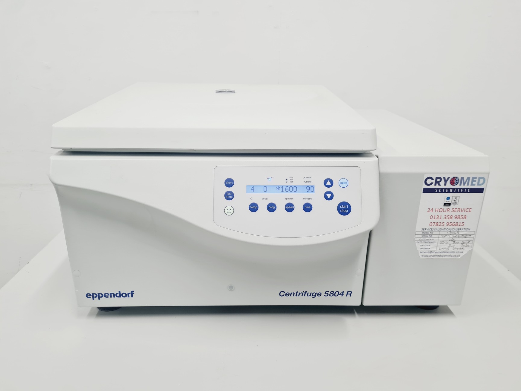 Image of Eppendorf Refrigerated Centrifuge 5804 R w/ Eppendorf S-4-72 Rotor Lab