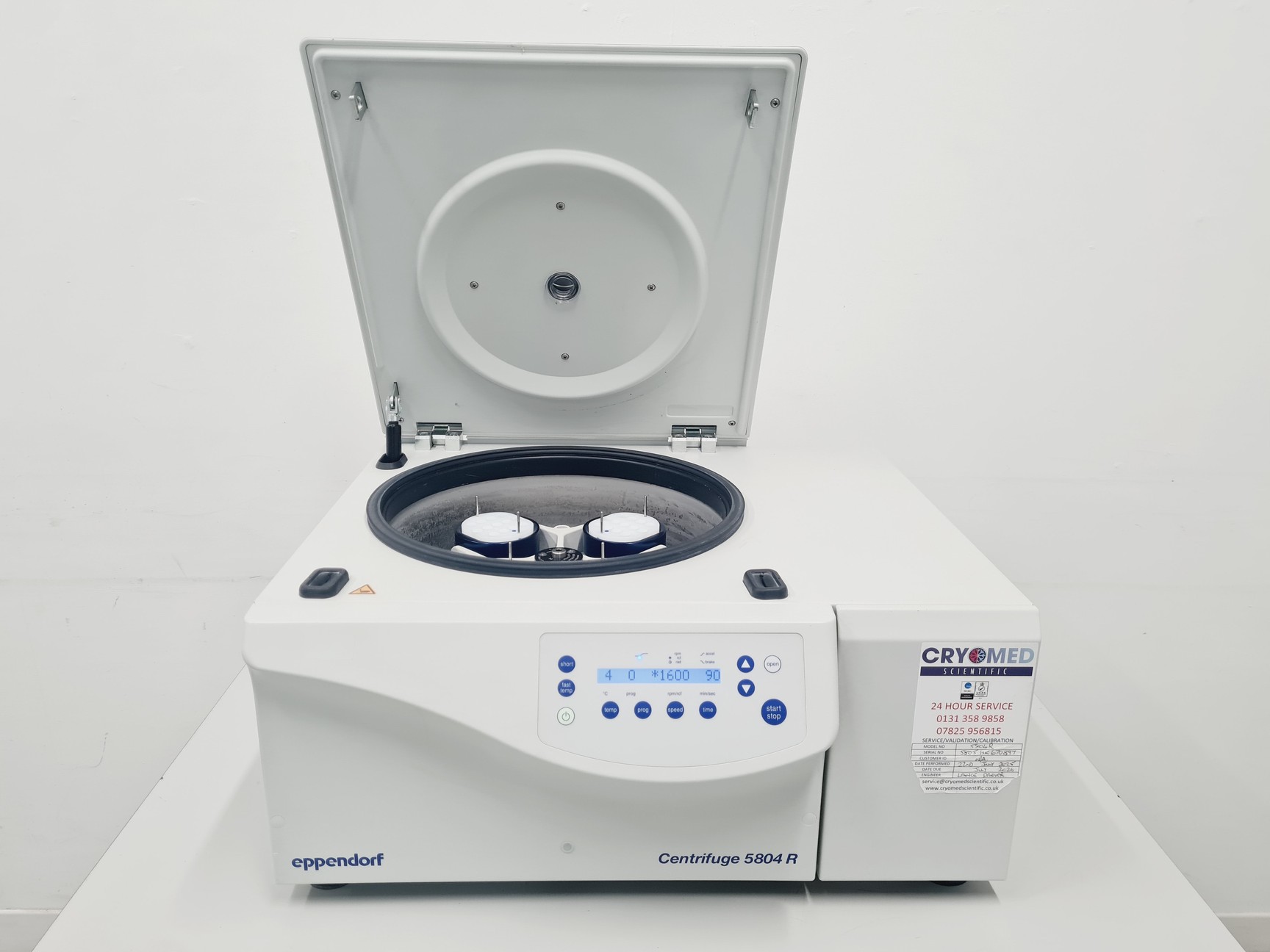 Image of Eppendorf Refrigerated Centrifuge 5804 R w/ Eppendorf S-4-72 Rotor Lab